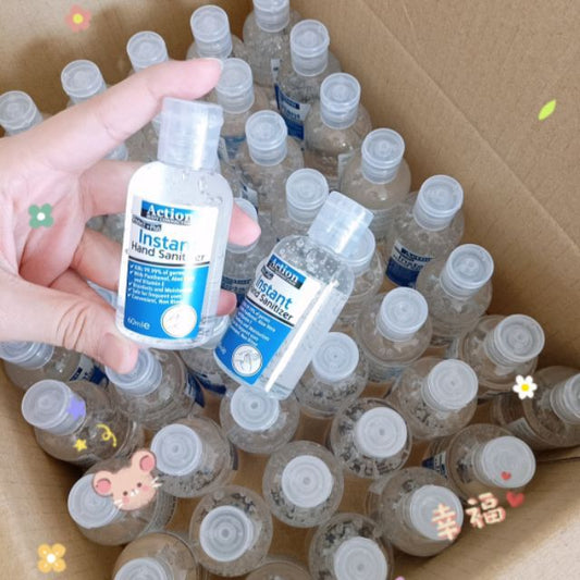 ACTION Hand Sanitizer 60ml 75% Alcohol* SEND IMMEDIATELY* KILL 99/9 GERMS POCKET HAND SANITIZER/ SMALL HAND SANITIZER洗手液