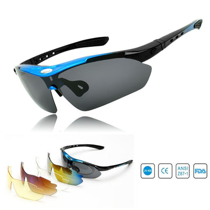 5 Lens Cycling Glasses Frame Polarized Sunglasses Hiking Running Fishing Frame Myopia Inner Frames Sunglasses Gafas
