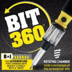 Snake Bit 360 Screwdriver 6 In 1
