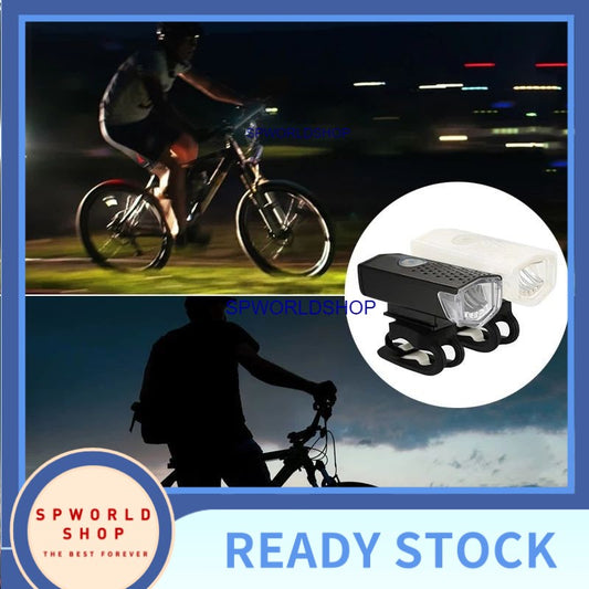Bike Light USB Rechargeable 300 Lumens Bicycle Lamp Front Headlight Flashlight Bicycle Light Bicycle Accessories
