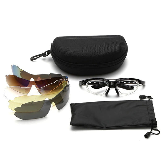 5 Lens Cycling Glasses Frame Polarized Sunglasses Hiking Running Fishing Frame Myopia Inner Frames Sunglasses Gafas