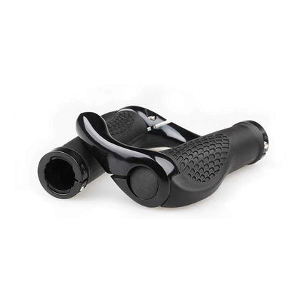 1 Pair Bicycle Handlebar Grip Ergonomic Anti-Skid Lock-on Handle Cover Aluminum Alloy Rubber Grips MTB Bike Accessories