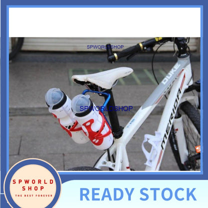 Water Bottle Rack Converter Cycling Mountain Bike Saddle Back Double Water Bottle Holder Adapter Bicycle Seat Cage Rack