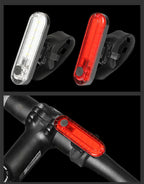Portable USB Chargeable Waterproof Rear Bicycle Tail Light 5 LED Lamp 4 Flashing Models Night Safety Warning Bike Access
