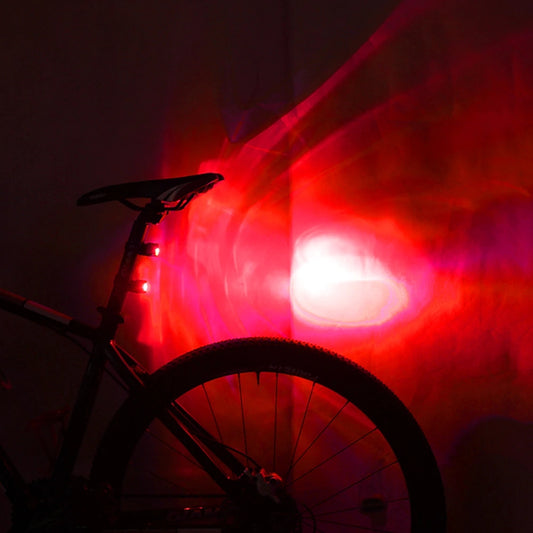 Safety Warning Lamp Cycling Light Helmet Red White LED Flash Lights Bike Front Rear Tail Aluminium Alloy