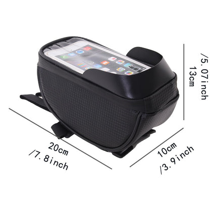 Waterproof Bicycle Bag,Cycling Front Top Tube Frame Phone Bag,Touchscreen Cellphone Handlebar Bag Bicycle