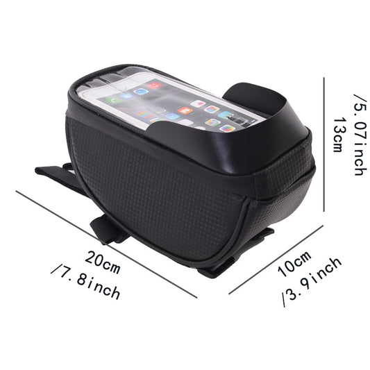Waterproof Bicycle Bag,Cycling Front Top Tube Frame Phone Bag,Touchscreen Cellphone Handlebar Bag Bicycle
