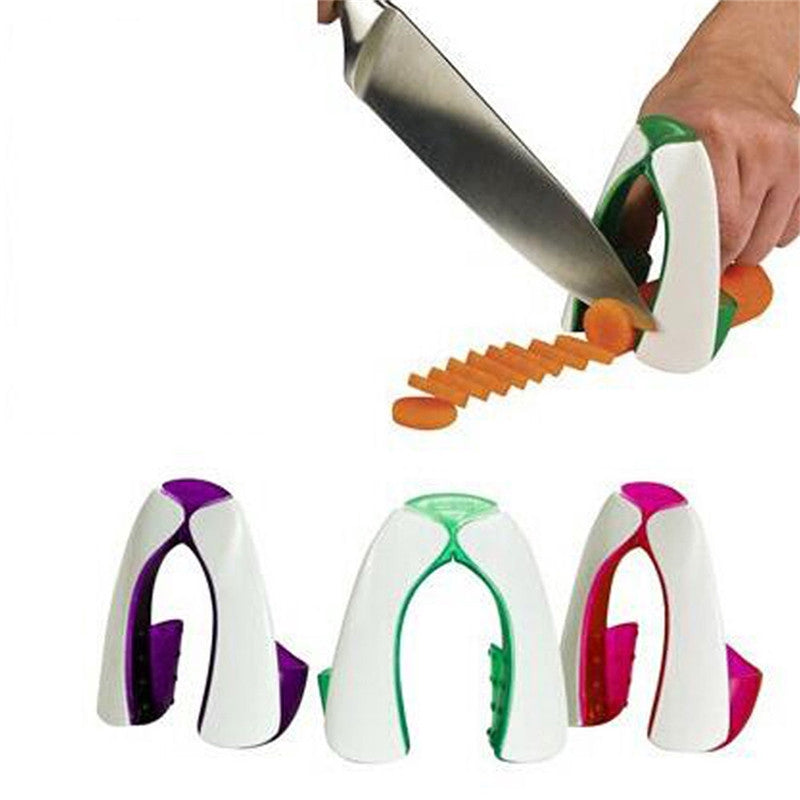 Hard Plastic Shield Safe Slice Dice Knife Guard Fingers Protector Kitchen Tools