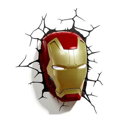 Marvel The Avengers 3D LED Wall Lamp Bedroom Living Room Night Light For Ironman Spiderman Hulk Captain PREORDER