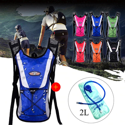 Water Bag Water Bladder Bag Outdoor Mountaineering Climbing Camping Travel Hiking Bike Water Bags 2L Cycling Backpack