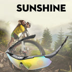 Outdoor Cycling Glasses HD Myopia Solar Sports Sunglasses Interchangeable Lenses Bicycle Eyewear Goggles