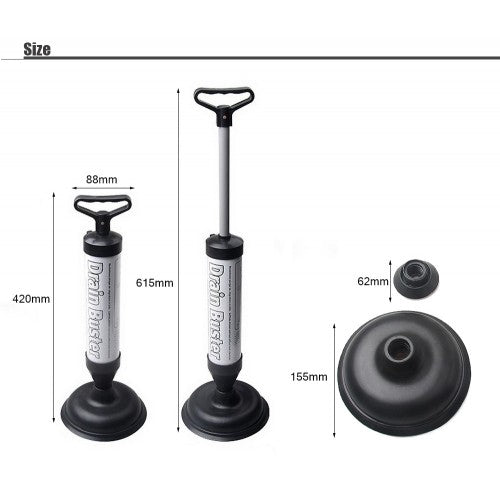 Drain Buster Strong Plunger Toilet