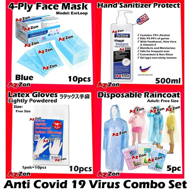 Anti Corovirus Set including hand sanitizer 500ml