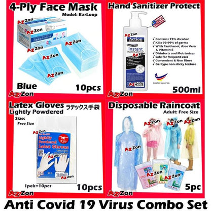 Anti Corovirus Set including hand sanitizer 500ml