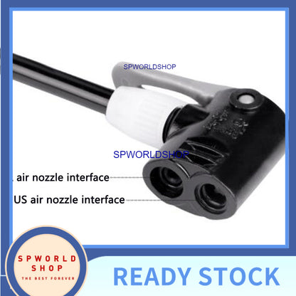 WHeeL UP Portable Bicycle Pump 120 PSI High Pressure Cycling Ball Inflator Standing Bike Hand Pump Motorcycle Tyre Hand