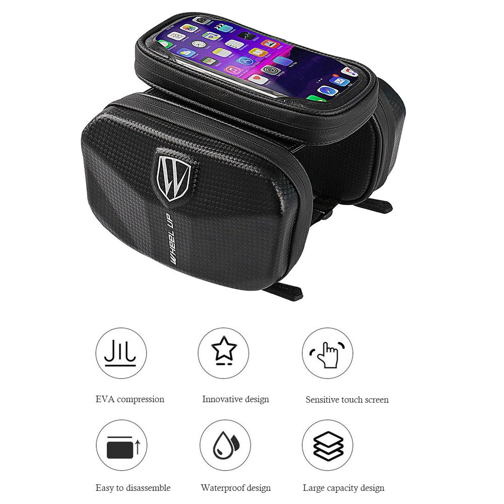 Rainproof Bike Bag Frame Front Top Tube Cycling Bag Reflective 6.0 in Phone Case Touchscreen Bag MTB Bicycle Accessories