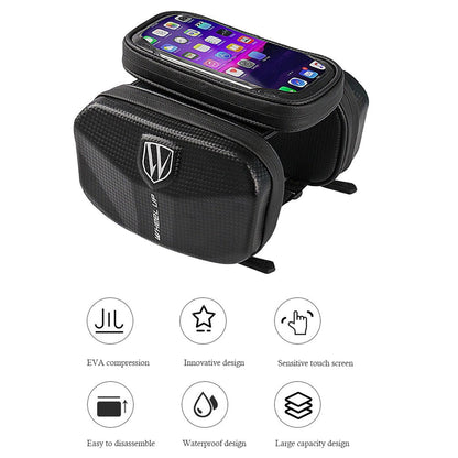 Rainproof Bike Bag Frame Front Top Tube Cycling Bag Reflective 6.0 in Phone Case Touchscreen Bag MTB Bicycle Accessories