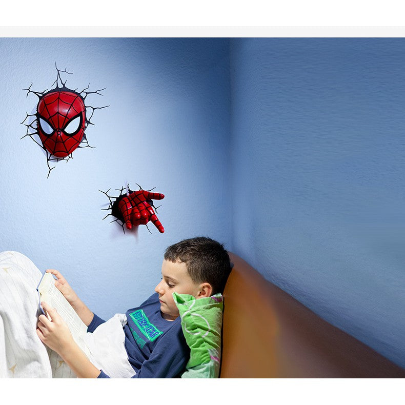 Marvel The Avengers 3D LED Wall Lamp Bedroom Living Room Night Light For Ironman Spiderman Hulk Captain PREORDER