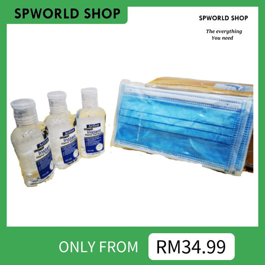 Action Hand Sanitizer 60ml *3pcs (Alcohol 75%) Ready Stock * with Free 5pcs mask