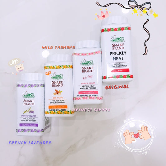 EADY STOCKS!!!SNAKE BRAND PRICKLY HEAT COOLING POWDER 50G SNAKE POWDER 100% ORIGINAL FROM THAILAND READY STOCK!!!