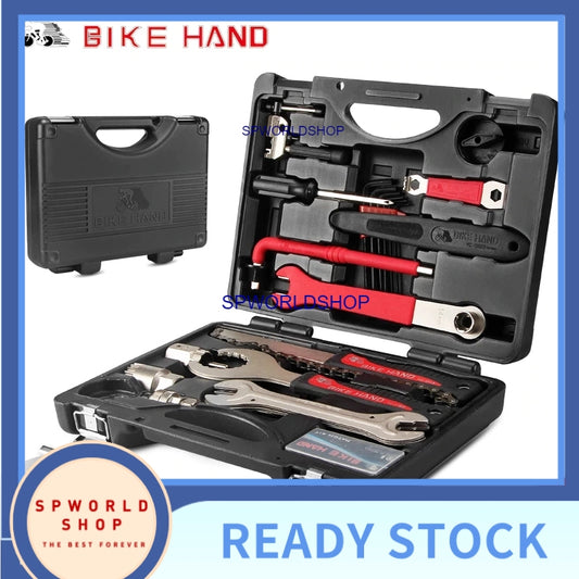 BIKEHAND 18 In 1 Multiful Bicycle Tools Kit Portable Bike Repair Tool Box Set Hex Key Wrench Remover Crank Puller Cyclin