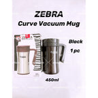 READY STOCK!!!Zebra SUS304 Stainless Steel CURVE Vacuum Mug 0.45L (450ml)