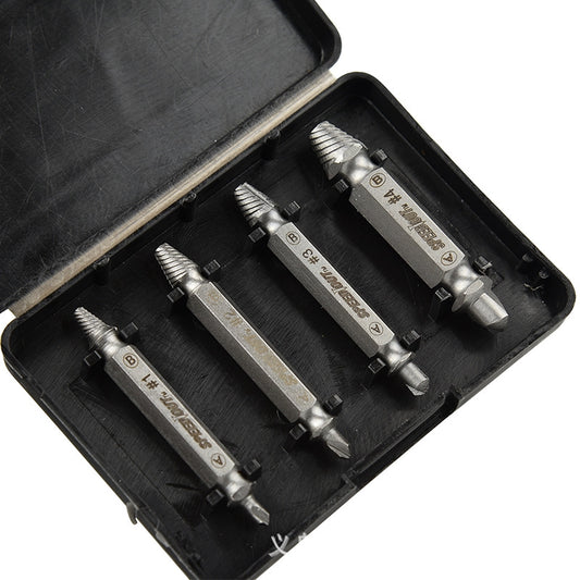 Speed Out 4pcs Damaged Screw Extractor Use With Any Drill As Seen On TV Speed Out * READY STOCK