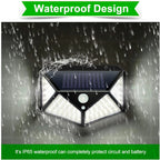 100 LED Solar Light Outdoor Solar Lamp Powered Sunlight Waterproof PIR Motion Sensor Street Light for Garden PREORDER