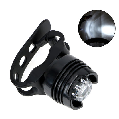 Safety Warning Lamp Cycling Light Helmet Red White LED Flash Lights Bike Front Rear Tail Aluminium Alloy