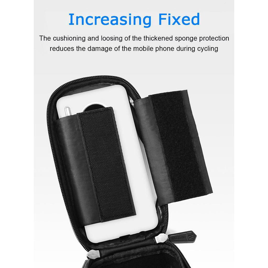 Phone Bag Bike Bicycle Strong Rainproof TPU Touch Screen Cell Phone Holder Bicycle Handlebar Bags MTB Frame Pouch Bag