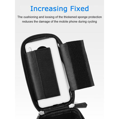 Phone Bag Bike Bicycle Strong Rainproof TPU Touch Screen Cell Phone Holder Bicycle Handlebar Bags MTB Frame Pouch Bag