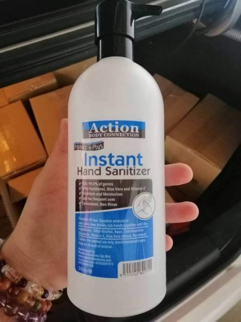 Ready stocks Hand Sanitizer Gel 500ml (75%alcohol)