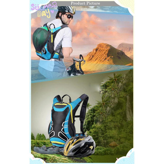 Waterproof 15L Bicycle Backpack,MTB Bike Hydration Backpack for men Cycling Water Backpack,with rain cover,no water bag