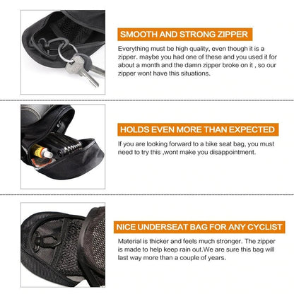 Mountain Bike Bag Small Tail Package Riding Equipment Rear Storage Bike Seat Pouch Bicycle Waterproof #264182