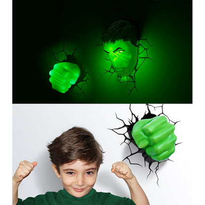 Marvel The Avengers 3D LED Wall Lamp Bedroom Living Room Night Light For Ironman Spiderman Hulk Captain PREORDER