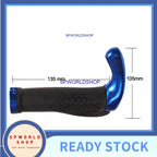 1 Pair Bicycle Handlebar Grip Ergonomic Anti-Skid Lock-on Handle Cover Aluminum Alloy Rubber Grips MTB Bike Accessories
