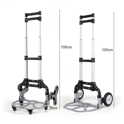 6 Wheel Climbing Stair Trailer Heavy Duty Aluminium 80kg Folding Foldable Hand Sack Truck*PRE ORDER