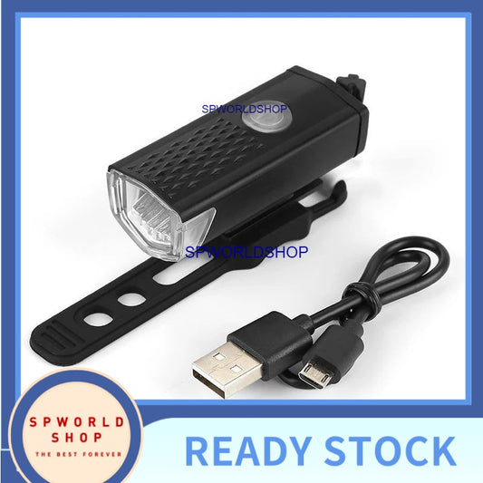Bike Light USB Rechargeable 300 Lumens Bicycle Lamp Front Headlight Flashlight Bicycle Light Bicycle Accessories