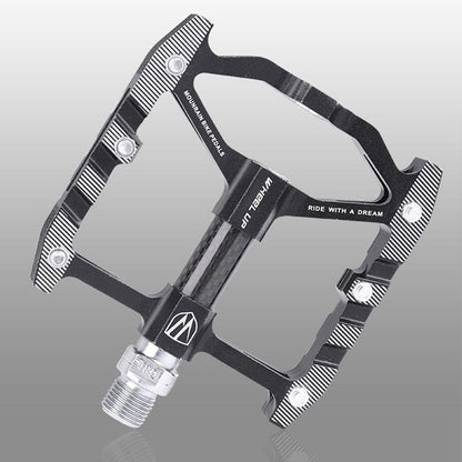 MTB Bicycle Pedal Mountain Bike Pedals Wide Platform  Aluminum Alloy Bike Accessories Non-Slip Flat Pedals for Bicycle