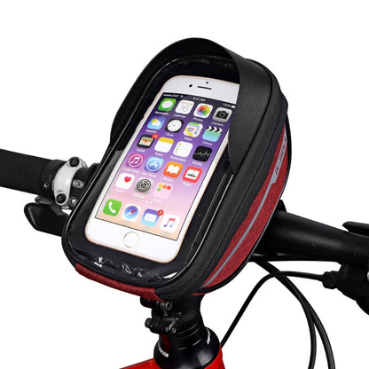 Waterproof Bicycle Bag,Cycling Front Top Tube Frame Phone Bag,Touchscreen Cellphone Handlebar Bag Bicycle