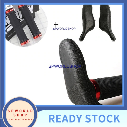 Bicycle Handlebar Ends MTB Mountain Bike Ergonomics Bar Ends Cycling Grips Ends TPR Rubber Black Grips Bicycle Bike Acce