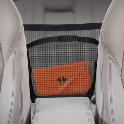 Car Interior Trim Multi Purpose Hanger Storage Mesh Pocket Bag Purse Pouch