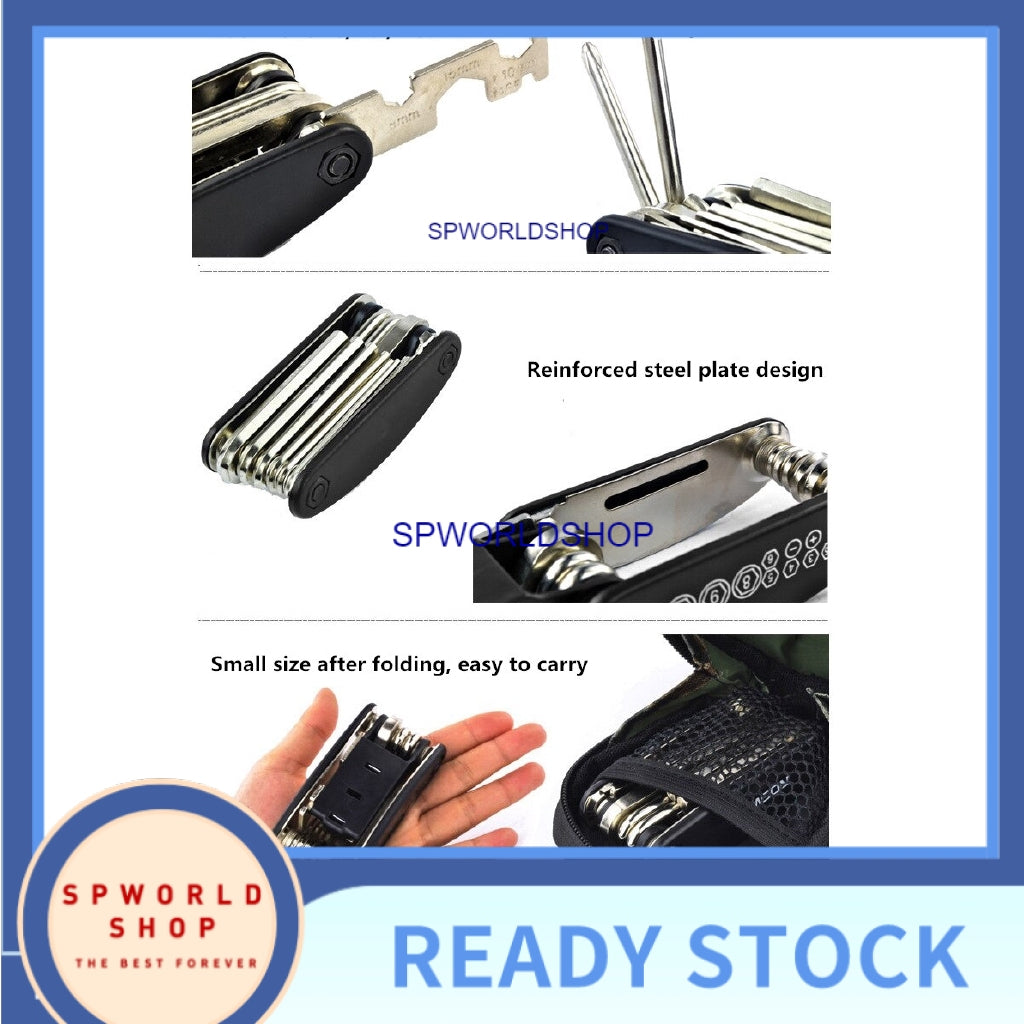 16 in 1 Multifunction Bicycle Repair Tools Kit Hex Spoke Cycling Screwdriver Tool MTB Mountain Cycling Bike Repair Tool