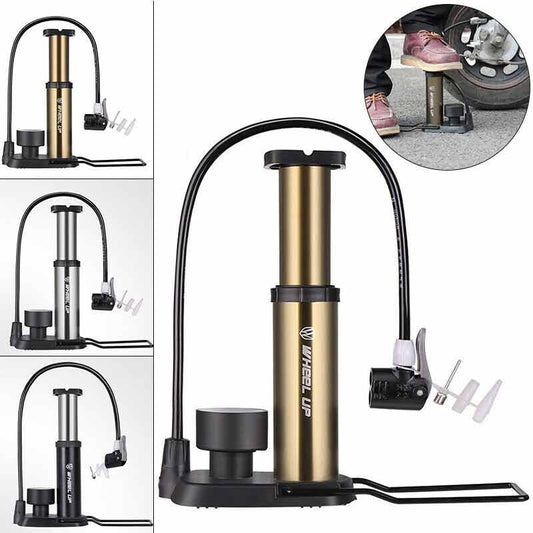 Wheel Up MTB Bike Pump Ultra-light Bicycle Foot Pump Electric Scooter Pressure Gauge Air Inflator