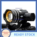 USB Rechargable Lamp Zoomable T6 LED Bike Front Light Torch 3 Modes Cycling Headlight