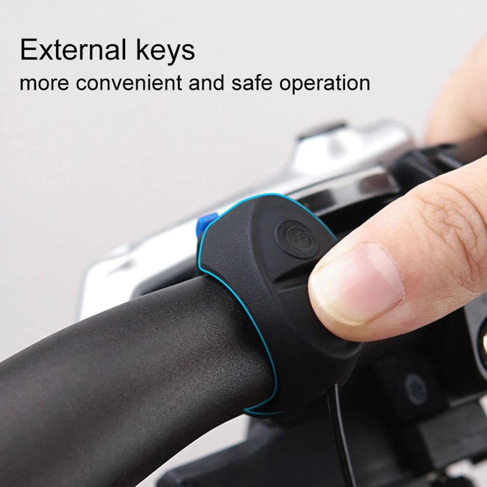 USB Rechargeable Waterproof Electronic Bicycle Horn Loud Volume Cycling Handlebar Electric Bike Ring Mini Alarm Bells