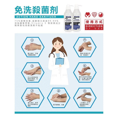 ACTION Hand Sanitizer 60ml 75% Alcohol* SEND IMMEDIATELY* KILL 99/9 GERMS POCKET HAND SANITIZER/ SMALL HAND SANITIZER洗手液