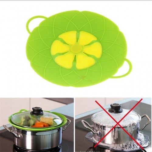 Flower Silicone lid Spill Stopper Silicone Cover Lid For Pan