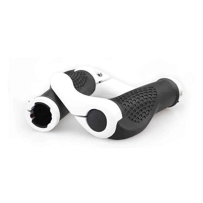 1 Pair Bicycle Handlebar Grip Ergonomic Anti-Skid Lock-on Handle Cover Aluminum Alloy Rubber Grips MTB Bike Accessories