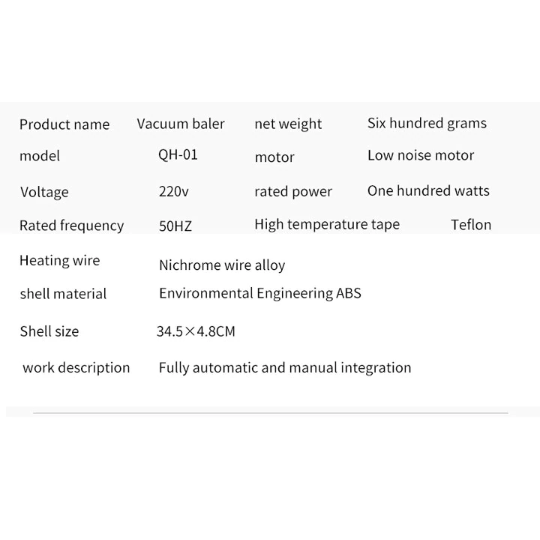 Electric Vacuum Sealer Packaging Machine For Home Kitchen* Pre-order